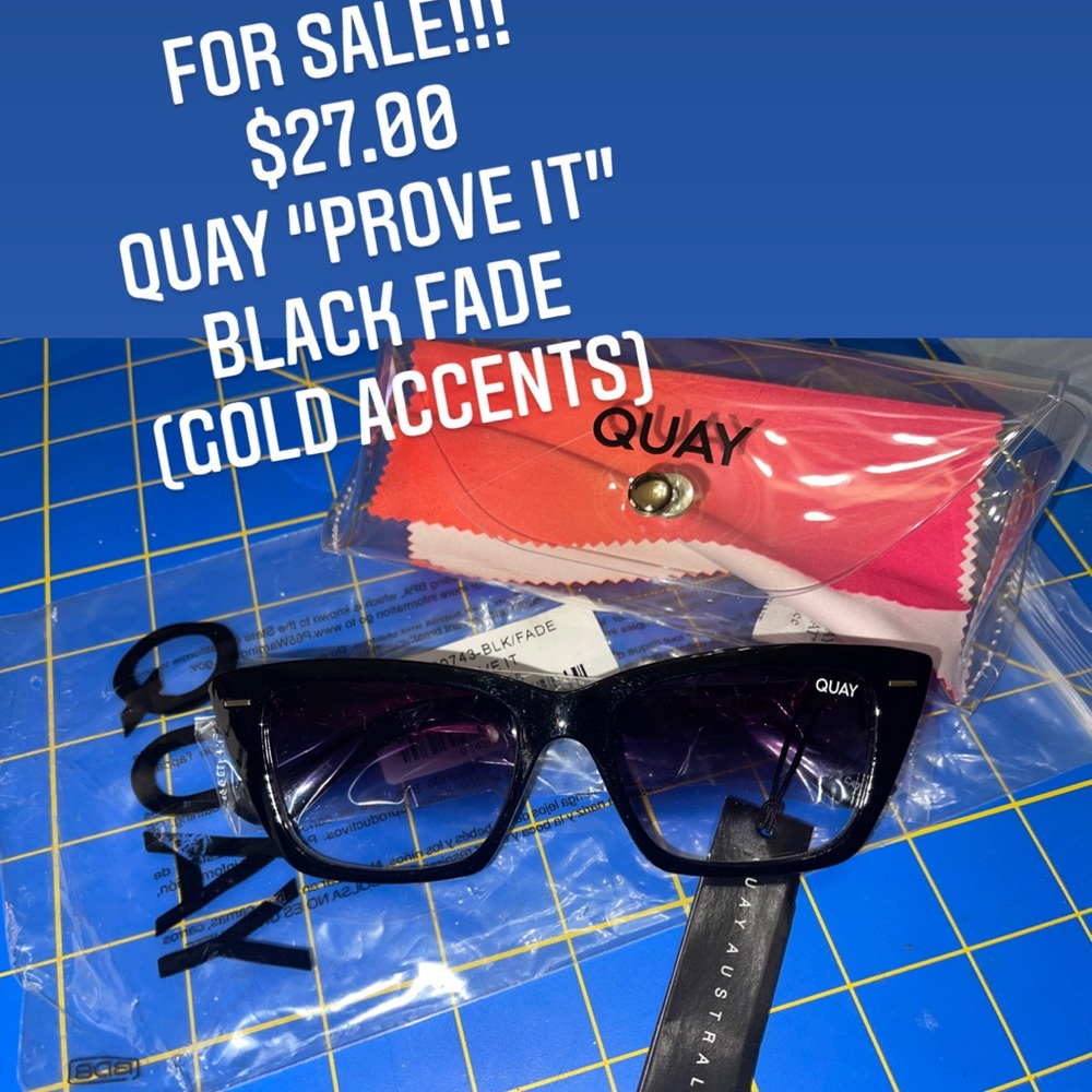 Quay “Prove it” black/gold Sunglasses